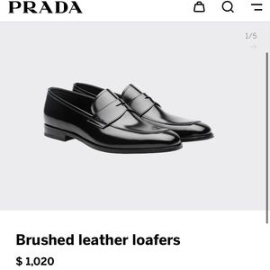 Prada Mens size 12 US Loafers